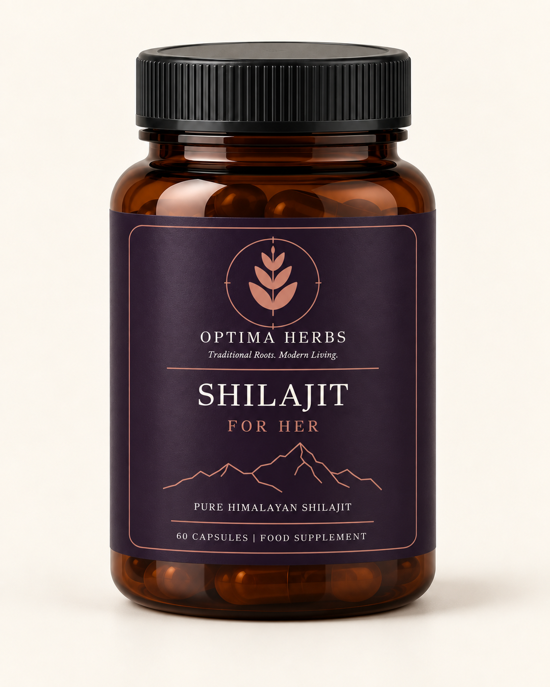 Optima Herbs Shilajit For Her jar